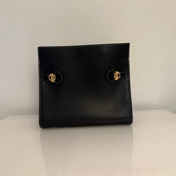 Tory Burch Small Lee Radziwill Double Bag Black (Read Description) - Picture 4 of 16